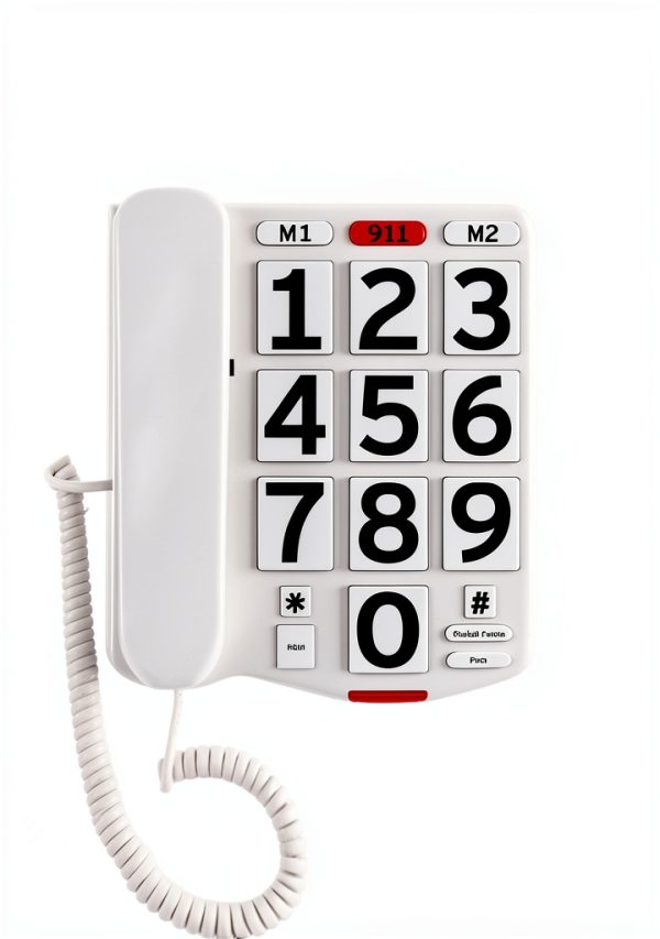 Home Intuition Corded Landline Phone CP08481 Large Button Amplified-2
