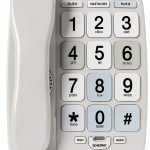 GrandCare Senior Phone TBBP-4-WH Large Button Landline-0