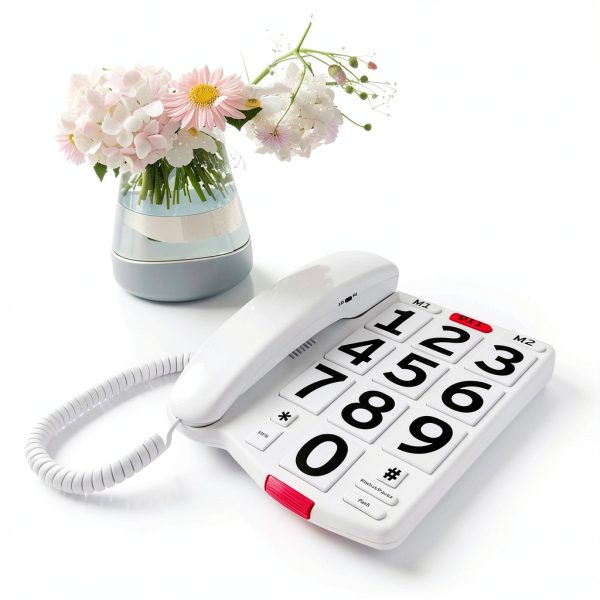 Home Intuition Corded Landline Phone CP08481 Large Button Amplified-5