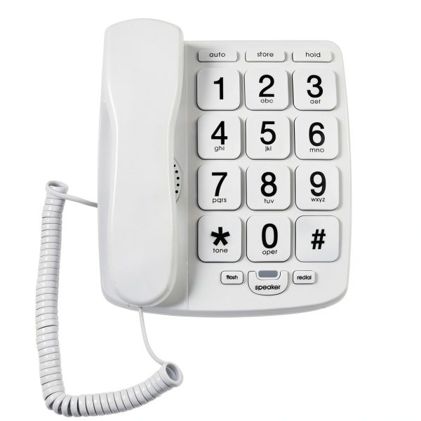 GrandCare Senior Phone TBBP-4-WH Large Button Landline-5