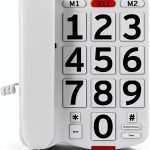 Home Intuition Corded Landline Phone CP08481 Large Button Amplified-0