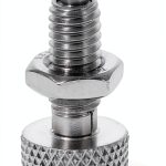 DOITOOL 2pcs Stainless Steel Spring Plunger Knurled Handle Locking Plunger for Toolboxes Molds and Industrial Equipment and Easy to Use Spring Lock Mechanism-0