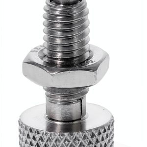 DOITOOL 2pcs Stainless Steel Spring Plunger Knurled Handle Locking Plunger for Toolboxes Molds and Industrial Equipment and Easy to Use Spring Lock Mechanism-0