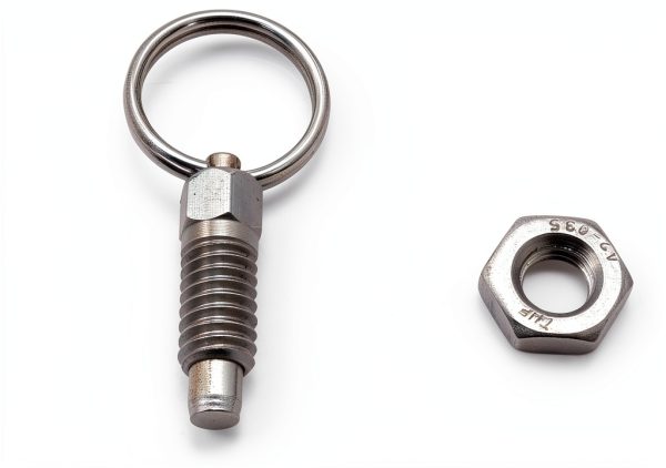 DTTRA 2PCS Non Lock-Out Knob Plunger Stubby Hand Retractable Spring Plunger with Pull Ring-4