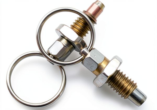 DTTRA 2PCS Non Lock-Out Knob Plunger Stubby Hand Retractable Spring Plunger with Pull Ring-2