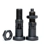 MerciL Push Fit Ball Nose Spring Plunger, Carbon Steel Self Locking Indexing Plunger Spring Knob Plunger Positioning Pins Lock Pin Bolt Self Locking Indexing Pin with Lock Nut (M16)-0