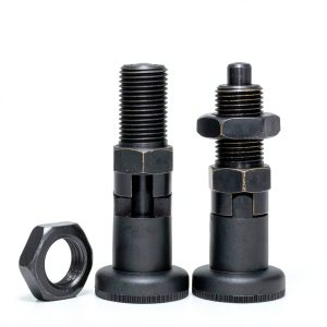 MerciL Push Fit Ball Nose Spring Plunger, Carbon Steel Self Locking Indexing Plunger Spring Knob Plunger Positioning Pins Lock Pin Bolt Self Locking Indexing Pin with Lock Nut (M16)-0